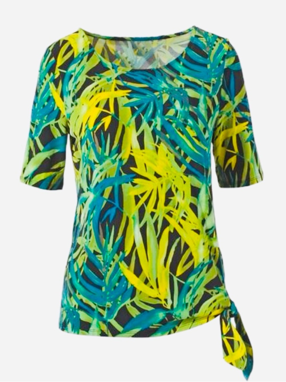Chico’s Women's Tropical Print 2 Piece Set Top/Pants - Picture 7 of 12